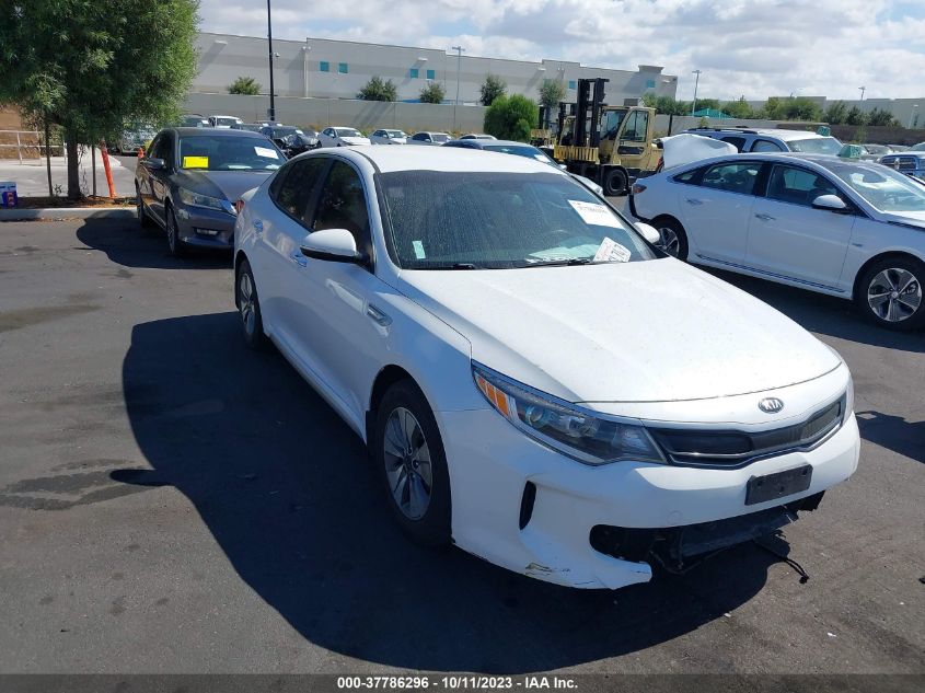 2017 KIA OPTIMA HYBRID BASE - KNAGT4LE0H5010754