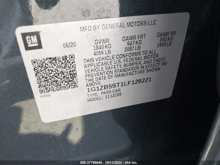 2020 CHEVROLET MALIBU LS - 1G1ZB5ST1LF129221