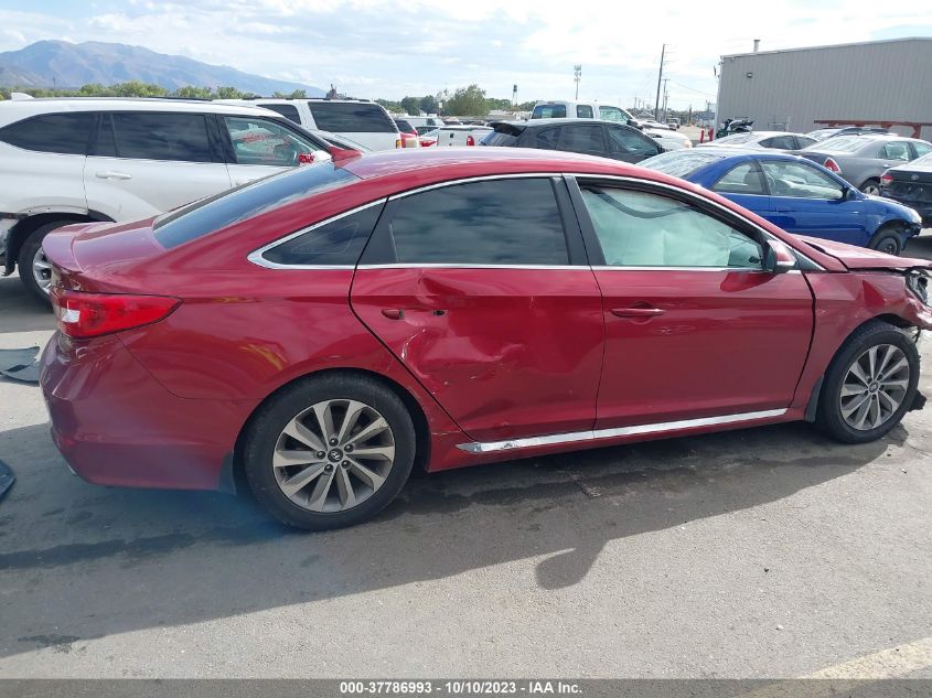 2015 HYUNDAI SONATA 2.4L SPORT - 5NPE34AF3FH193229