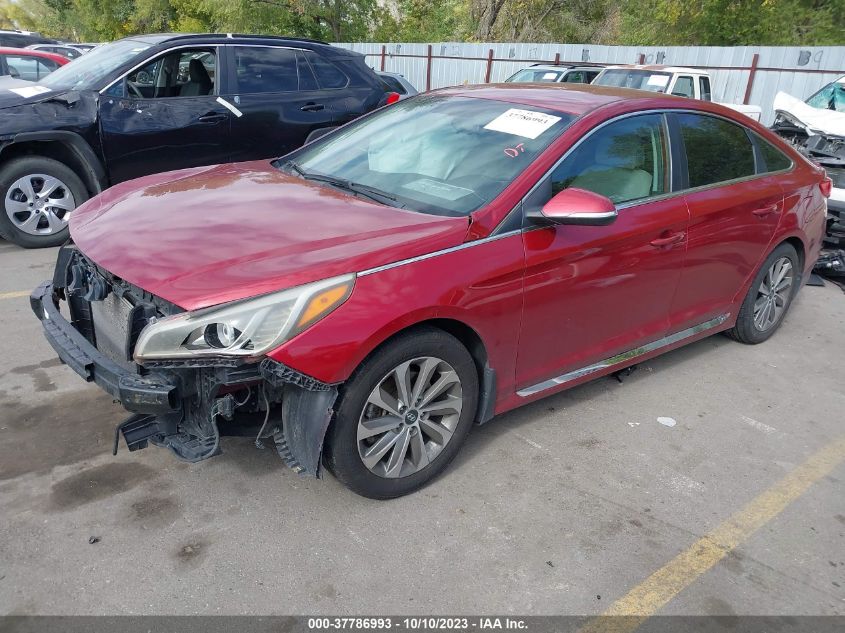 2015 HYUNDAI SONATA 2.4L SPORT - 5NPE34AF3FH193229