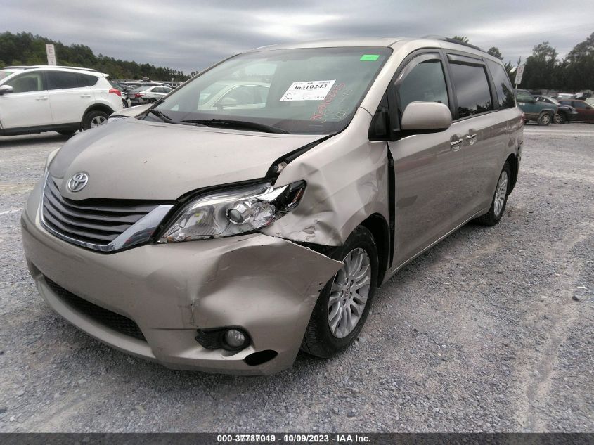 2015 TOYOTA SIENNA XLE/XLE AAS/LTD - 5TDYK3DC0FS531935
