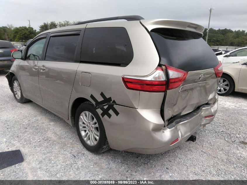 2015 TOYOTA SIENNA XLE/XLE AAS/LTD - 5TDYK3DC0FS531935