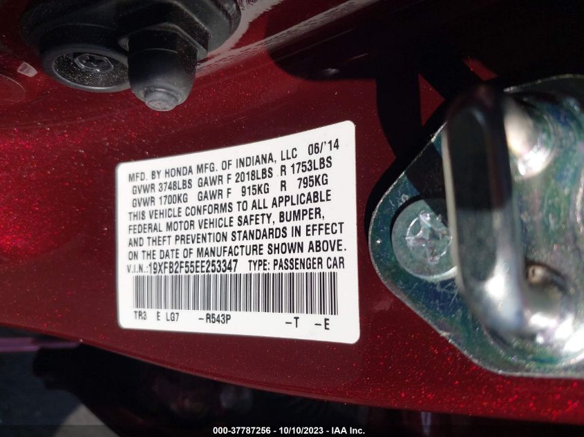 2014 HONDA CIVIC SEDAN LX - 19XFB2F55EE253347