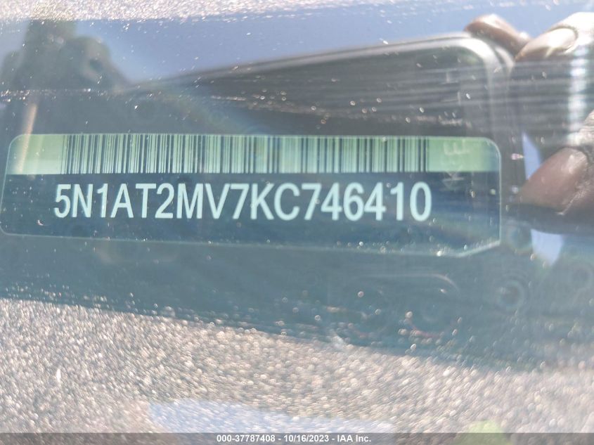 2019 NISSAN ROGUE SL - 5N1AT2MV7KC746410