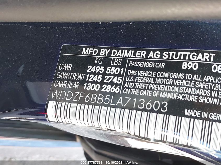 WDDZF6BB5LA713603 Mercedes-Benz E AMG 53 4MATIC 9