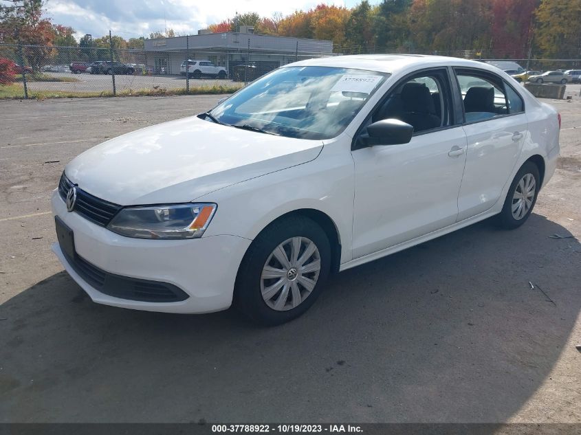 2013 VOLKSWAGEN JETTA SEDAN S W/SUNROOF - 3VW1K7AJ2DM241346