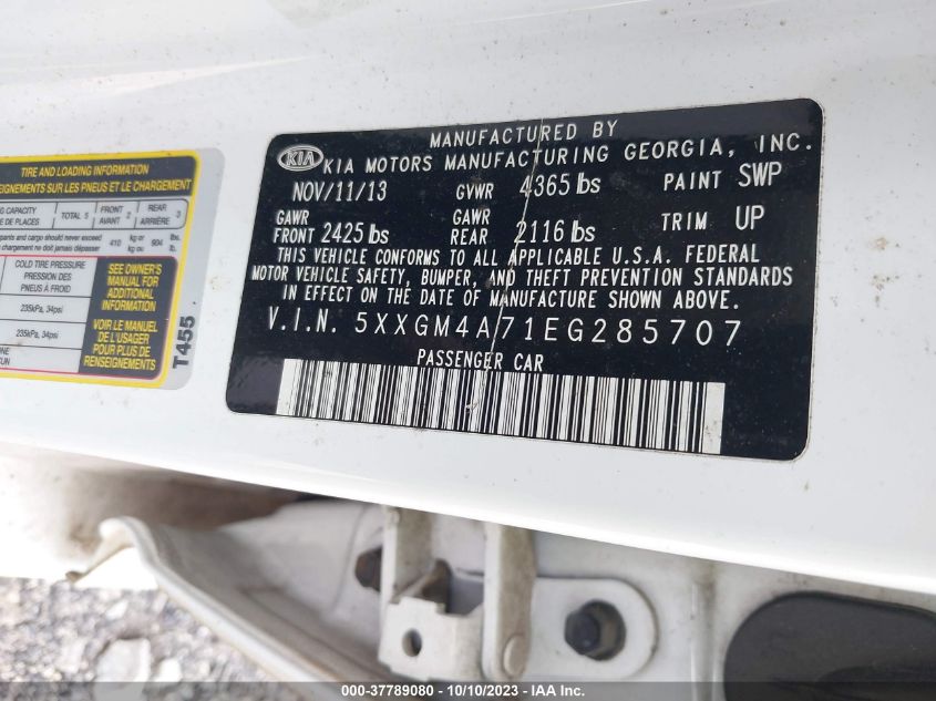 2014 KIA OPTIMA LX - 5XXGM4A71EG285707