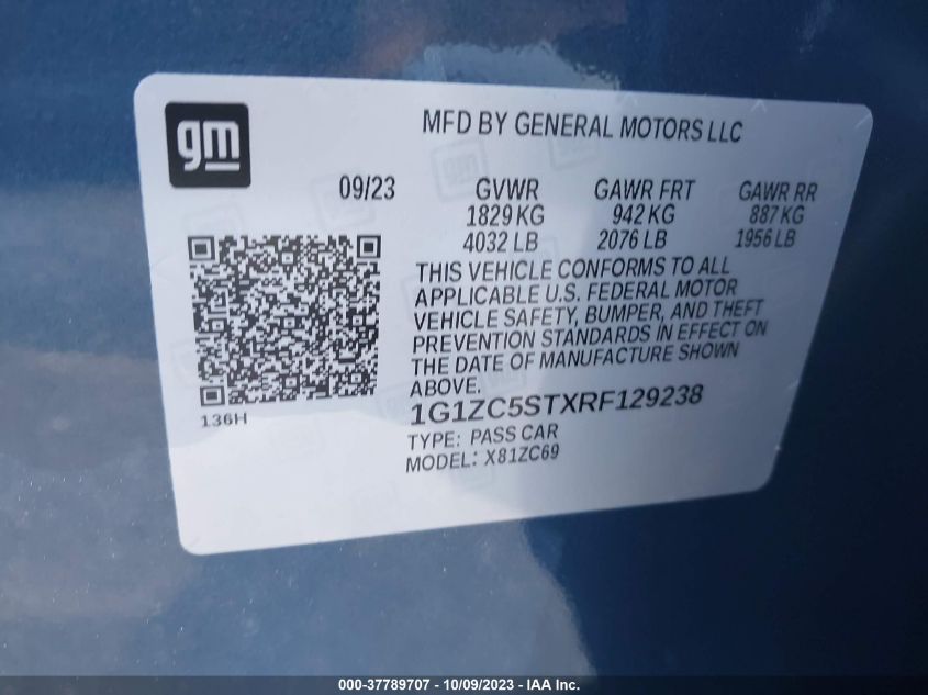 2024 CHEVROLET MALIBU LS - 1G1ZC5STXRF129238