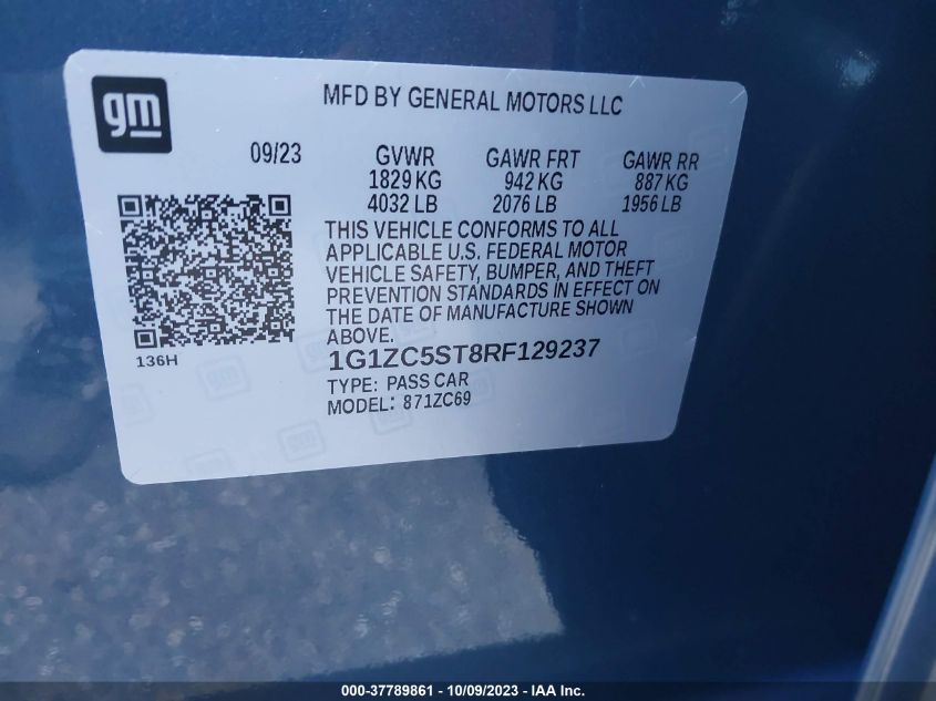 2024 CHEVROLET MALIBU LS - 1G1ZC5ST8RF129237