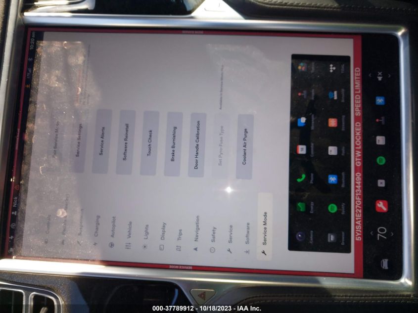 2016 TESLA MODEL S 90D/70D/75D/60D/85D - 5YJSA1E27GF134490