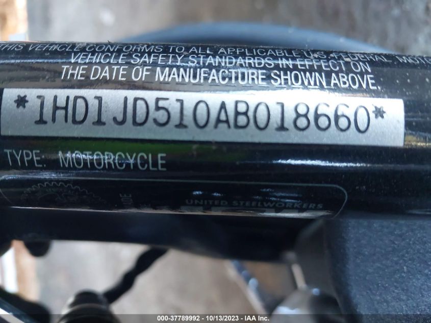 2010 HARLEY-DAVIDSON FLSTN 1HD1JD510AB018660
