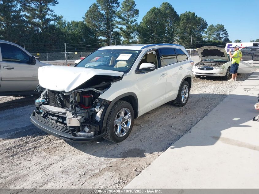 2016 TOYOTA HIGHLANDER LIMITED - 5TDYKRFH5GS150031