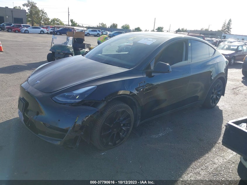 VIN 7SAYGAEE5NF549696 2022 TESLA MODEL Y