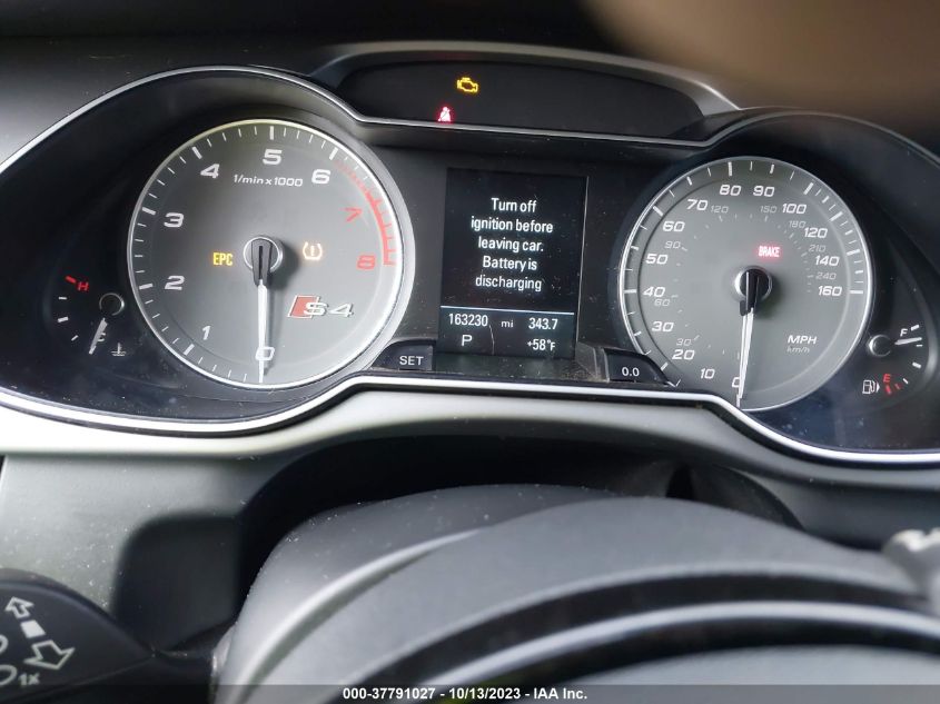 2014 AUDI S4 PREMIUM PLUS - WAUBGAFL7EA111767