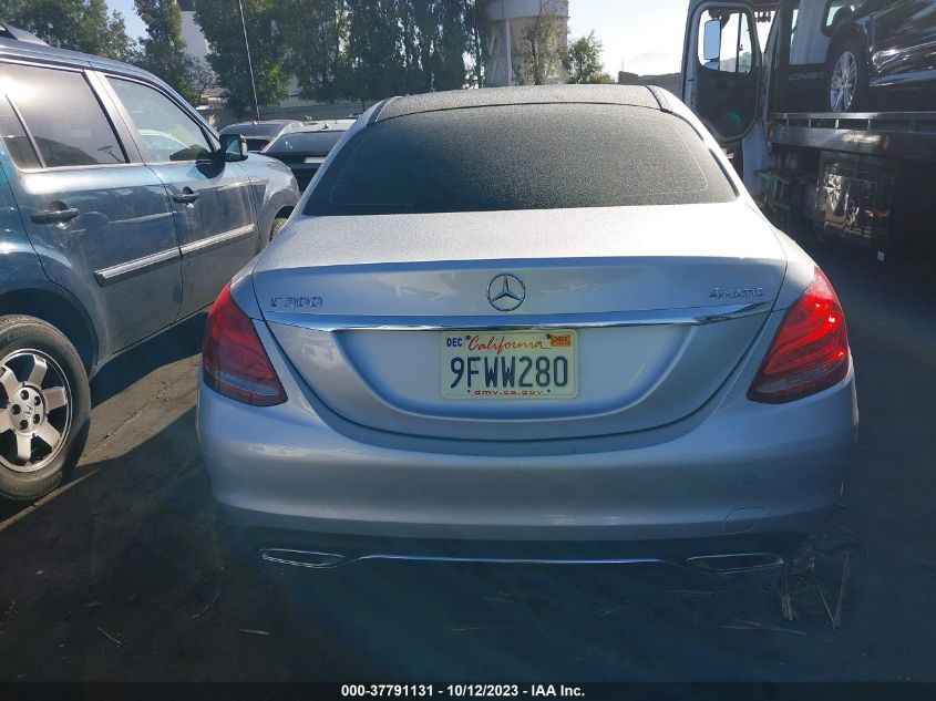 2015 MERCEDES-BENZ C 300 SPORT 4MATIC/LUXURY 4MATIC/4MATIC - 55SWF4KB0FU000765