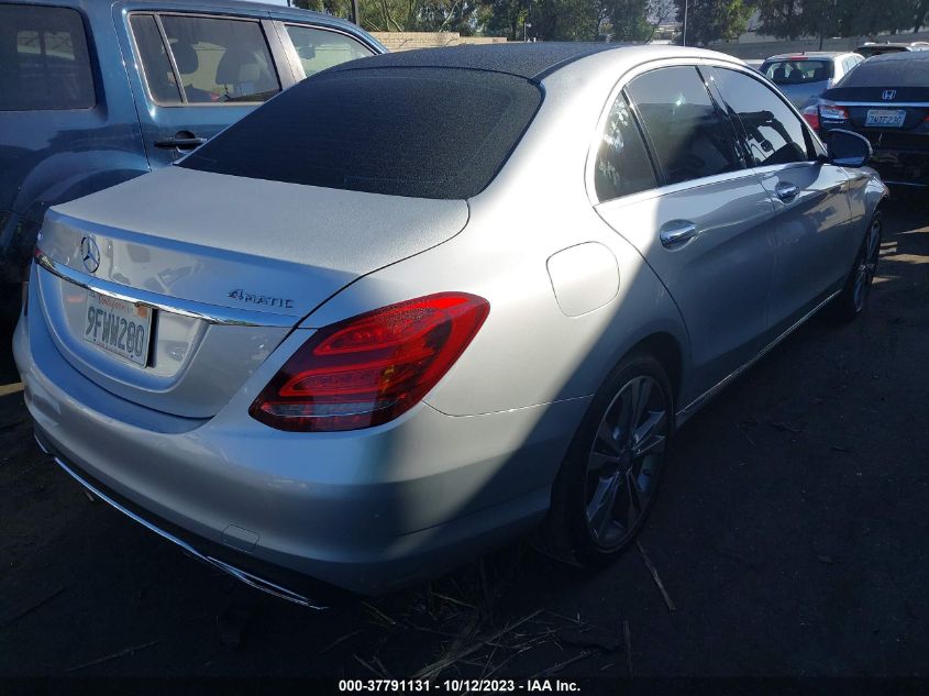 2015 MERCEDES-BENZ C 300 SPORT 4MATIC/LUXURY 4MATIC/4MATIC - 55SWF4KB0FU000765