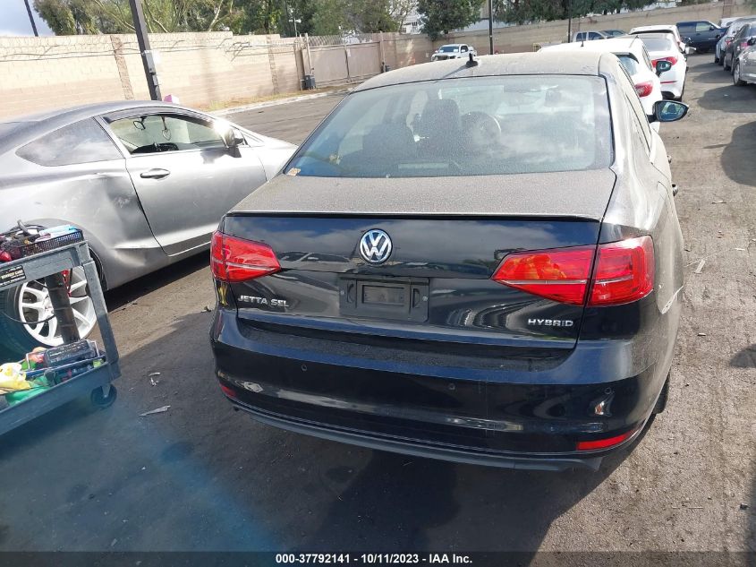 2016 VOLKSWAGEN JETTA SEDAN HYBRID SEL PREMIUM - 3VW637AJ1GM380181