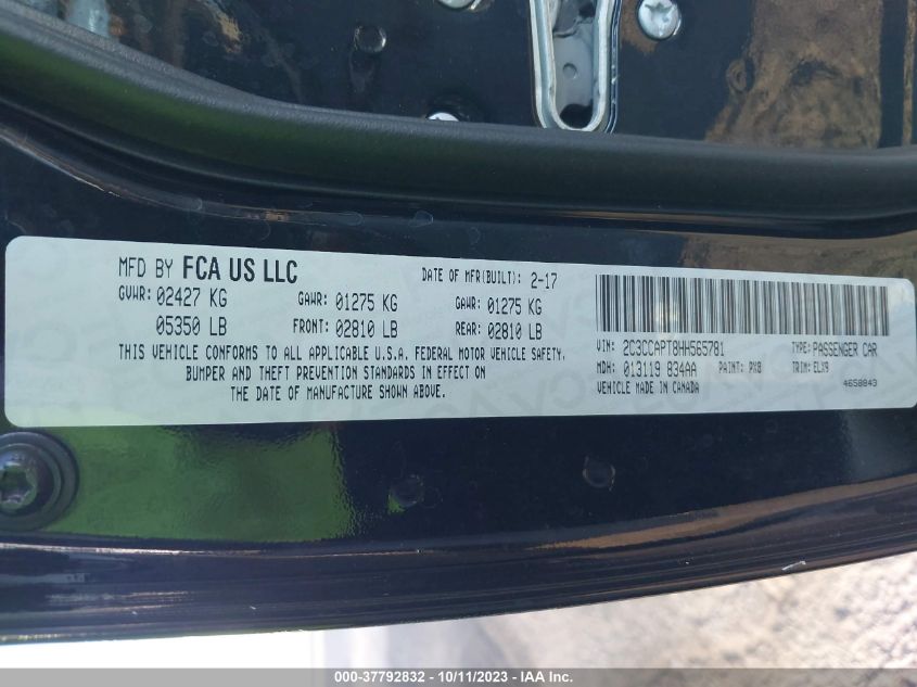 2017 CHRYSLER 300C 300C PLATINUM 2C3CCAPT8HH565781