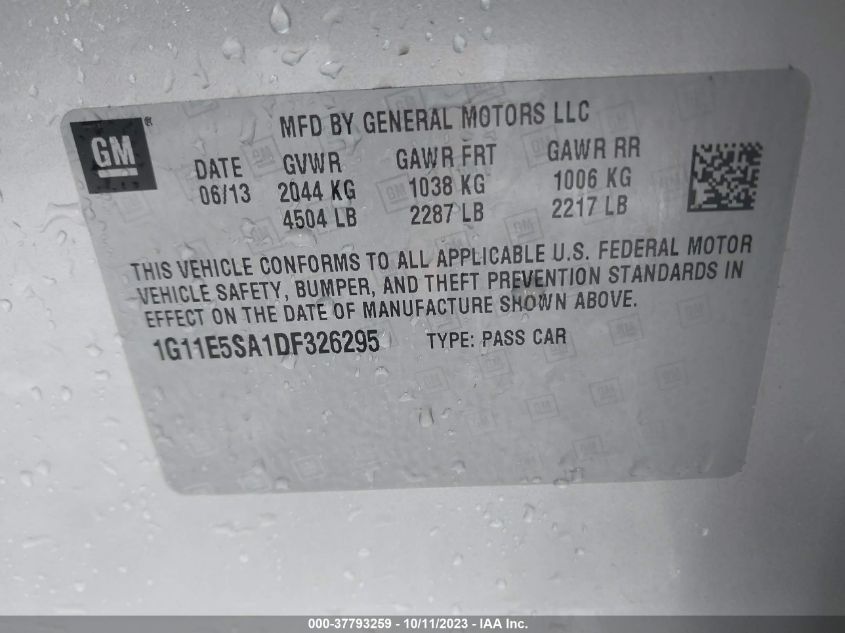 2013 CHEVROLET MALIBU LT - 1G11E5SA1DF326295