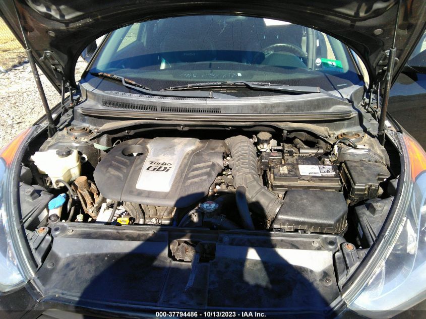 2013 HYUNDAI VELOSTER TURBO W/BLACK INT - KMHTC6AE1DU169178