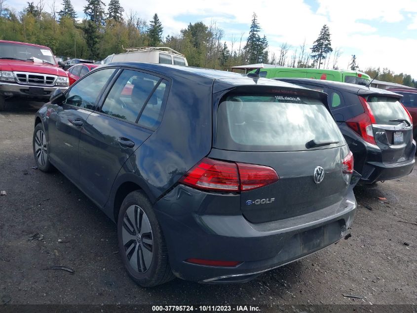 2019 VOLKSWAGEN E-GOLF SE - WVWKR7AU9KW919326