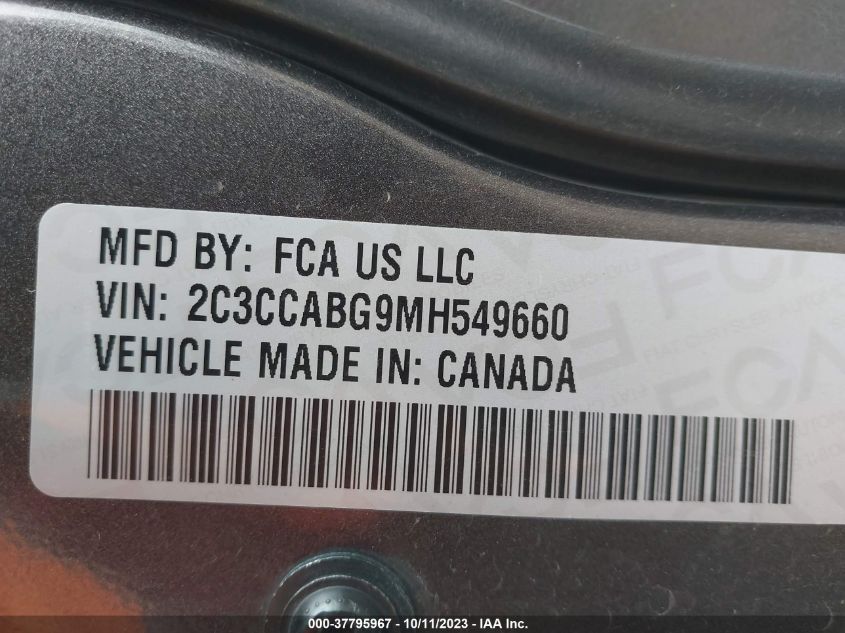 2C3CCABG9MH549660 Chrysler 300 300S 9