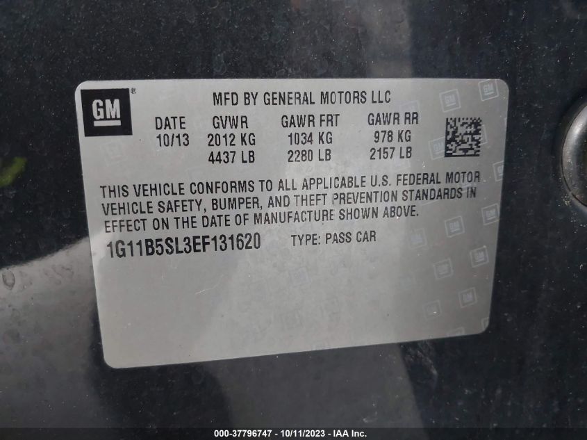 2014 CHEVROLET MALIBU LS - 1G11B5SL3EF131620