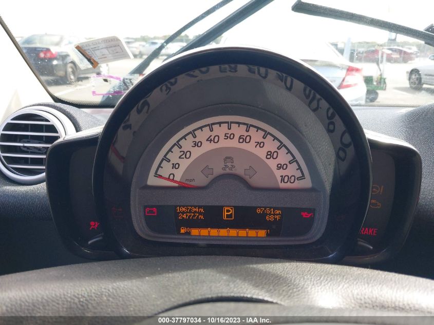 2015 SMART FORTWO PASSION/PURE WMEEJ3BA3FK815706