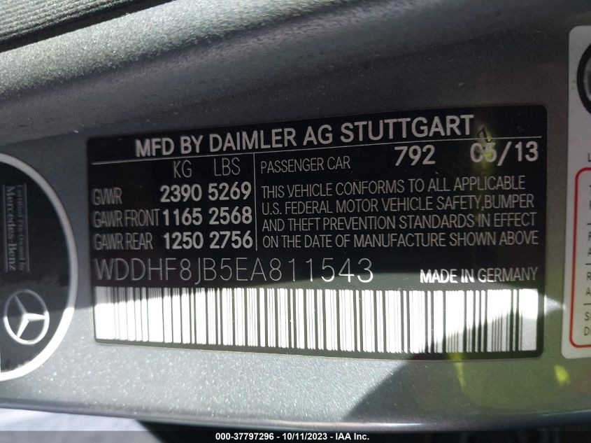 2014 MERCEDES-BENZ E-CLASS E 350 - WDDHF8JB5EA811543