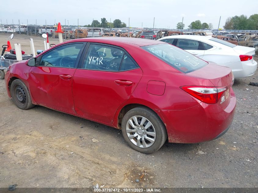 2014 TOYOTA COROLLA L/LE/S/S PLUS/LE PLUS - 2T1BURHE4EC192554