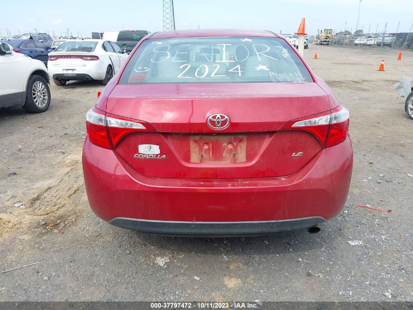 2014 TOYOTA COROLLA L/LE/S/S PLUS/LE PLUS - 2T1BURHE4EC192554