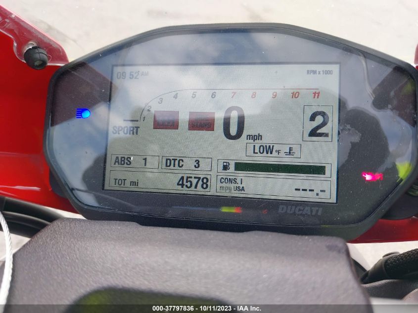 2020 DUCATI MONSTER 821 - ZDMMACLS3LB007423