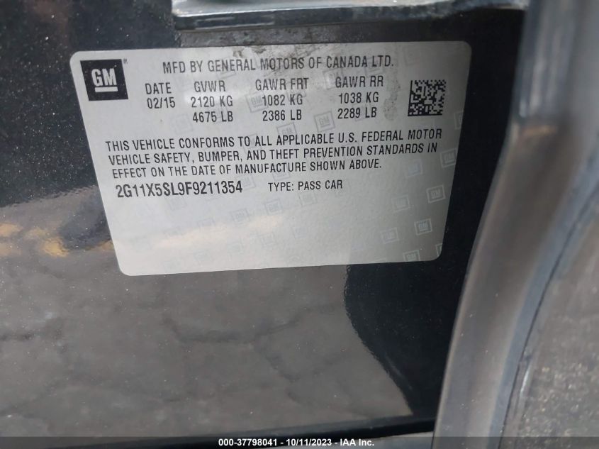 2015 CHEVROLET IMPALA LS - 2G11X5SL9F9211354