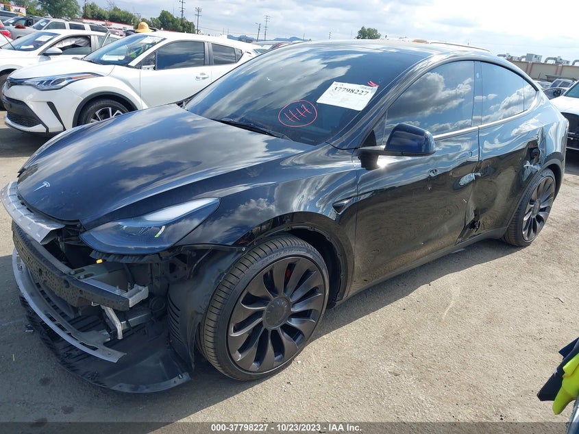 VIN 7SAYGDEFXNF392399 2022 TESLA MODEL Y