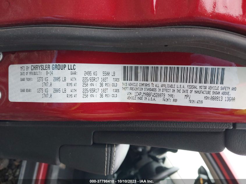 2015 JEEP CHEROKEE SPORT - 1C4PJMAB6FW520079