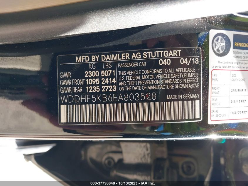 2014 MERCEDES-BENZ E-CLASS E 350 - WDDHF5KB6EA803528