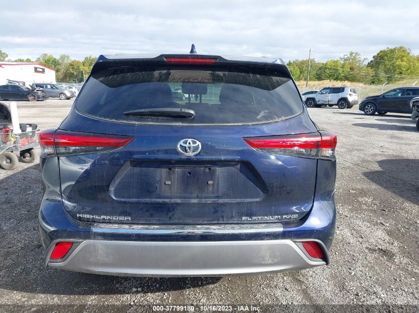 2022 TOYOTA HIGHLANDER PLATINUM - 5TDFZRBH5NS223422