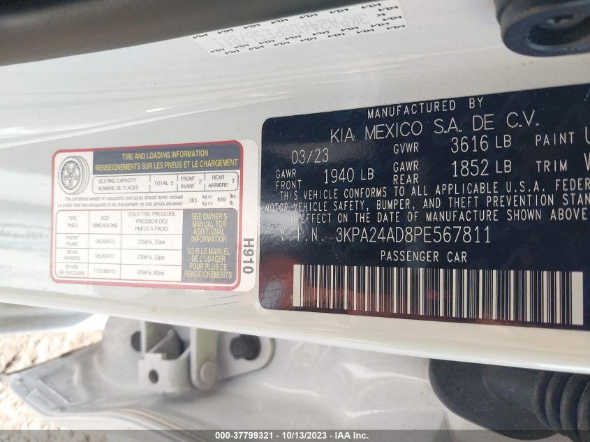 2023 KIA RIO LX/S - 3KPA24AD8PE567811