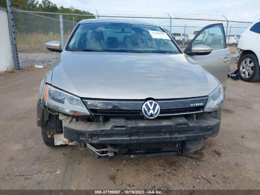 2013 VOLKSWAGEN JETTA SEDAN HYBRID SEL 3VW637AJ8DM227342