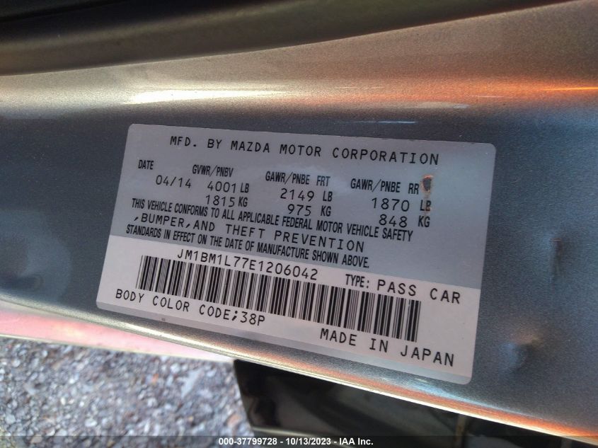 2014 MAZDA MAZDA3 I TOURING - JM1BM1L77E1206042