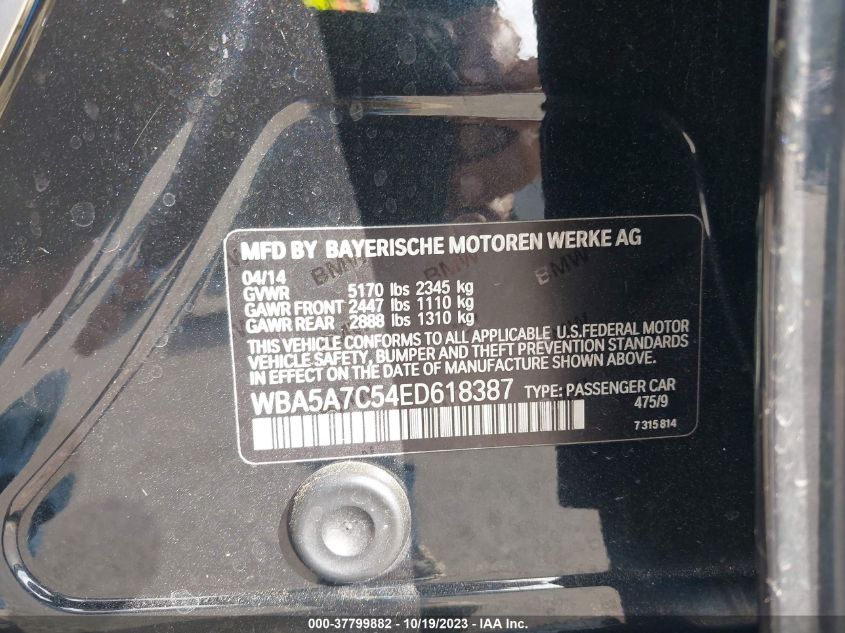 2014 BMW 528I XDRIVE - WBA5A7C54ED618387