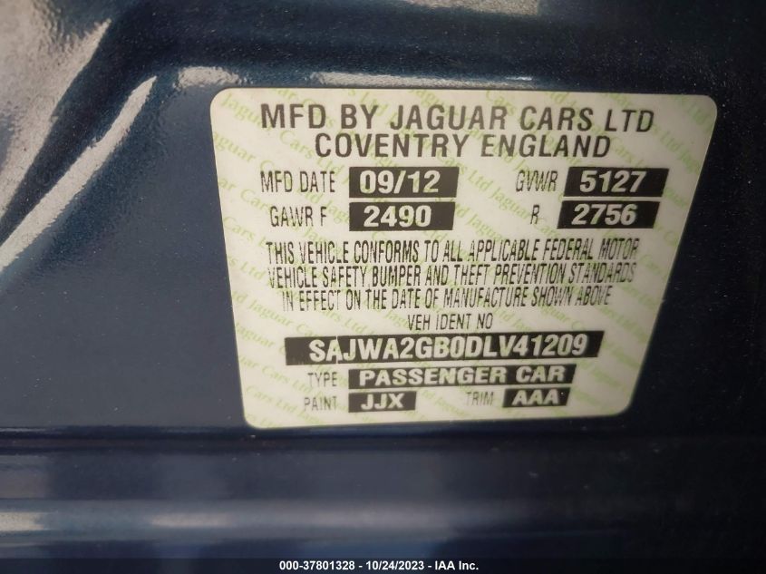 2013 JAGUAR XJ XJL PORTFOLIO - SAJWA2GB0DLV41209