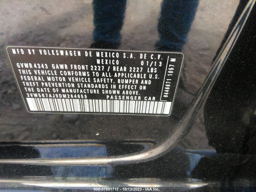 2013 VOLKSWAGEN JETTA GLI - 3VW567AJ9DM264659