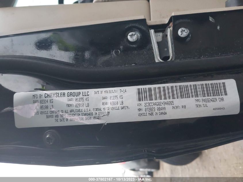 2014 CHRYSLER 300 - 2C3CCAAG6E8340265