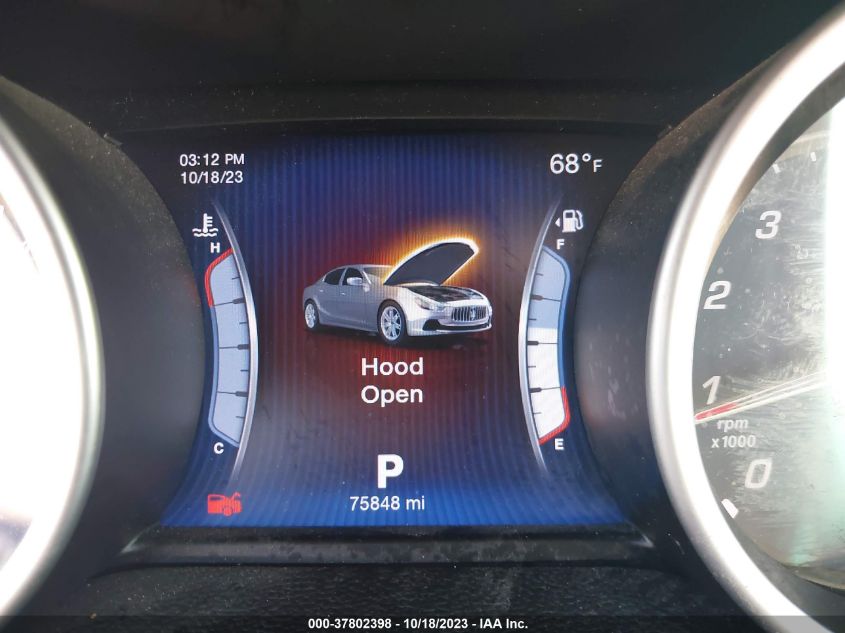 2015 MASERATI GHIBLI ZAM57XSA7F1141582