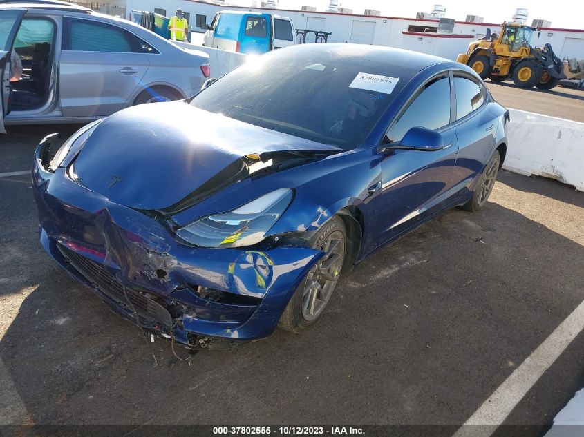 2022 TESLA MODEL 3 - 5YJ3E1EA4NF375257