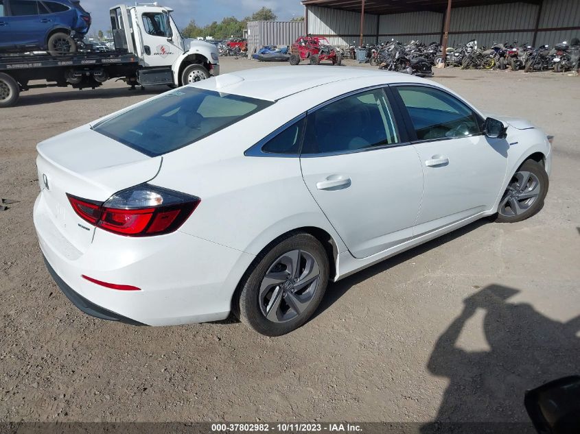 2020 HONDA INSIGHT EX - 19XZE4F50LE014057