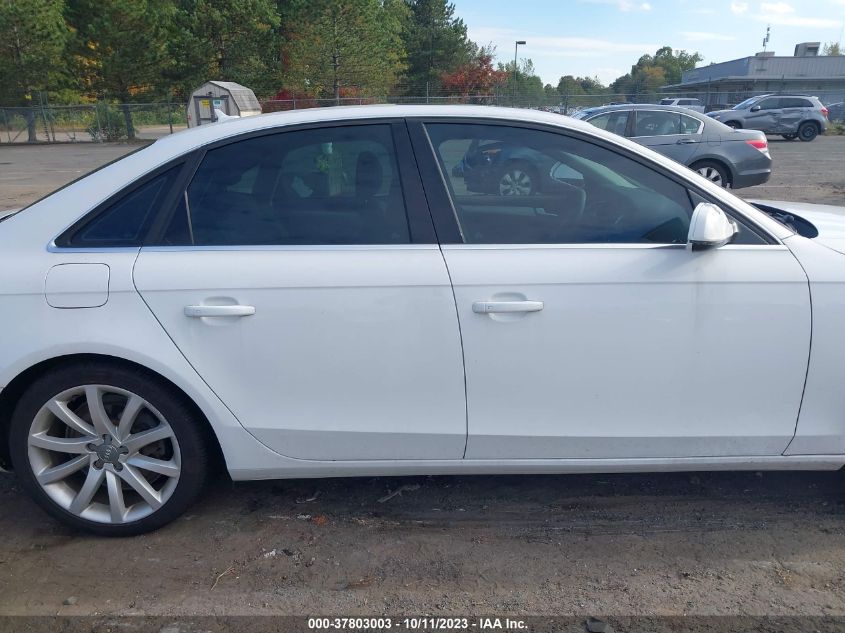 2013 AUDI A4 PREMIUM PLUS - WAUFFAFL7DN005363