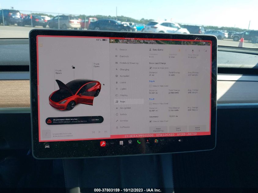 2023 TESLA MODEL 3 - 5YJ3E1EA7PF555500