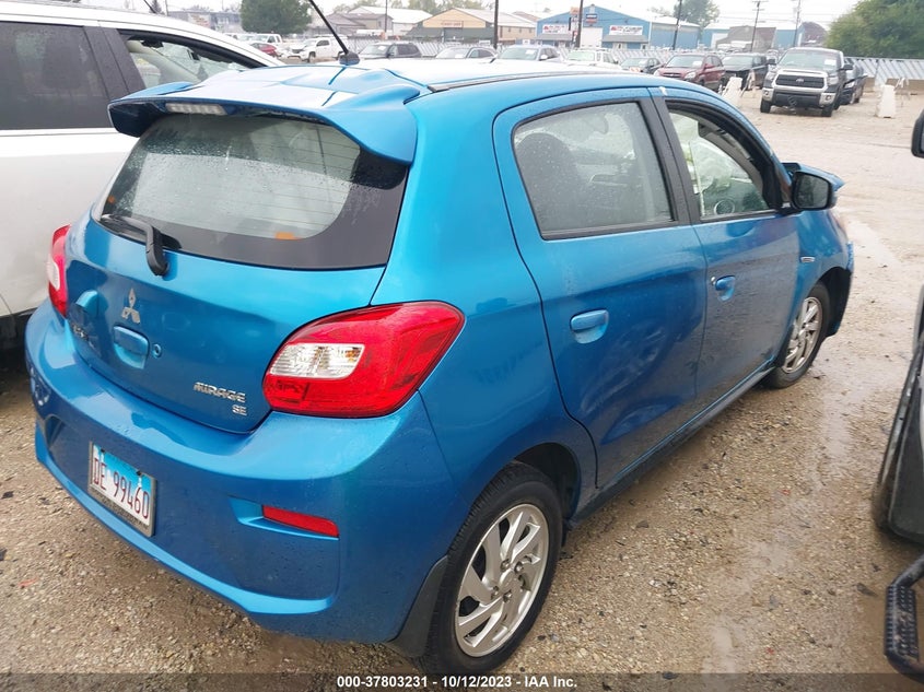 VIN ML32A4HJXJH009207 2018 MITSUBISHI MIRAGE SE